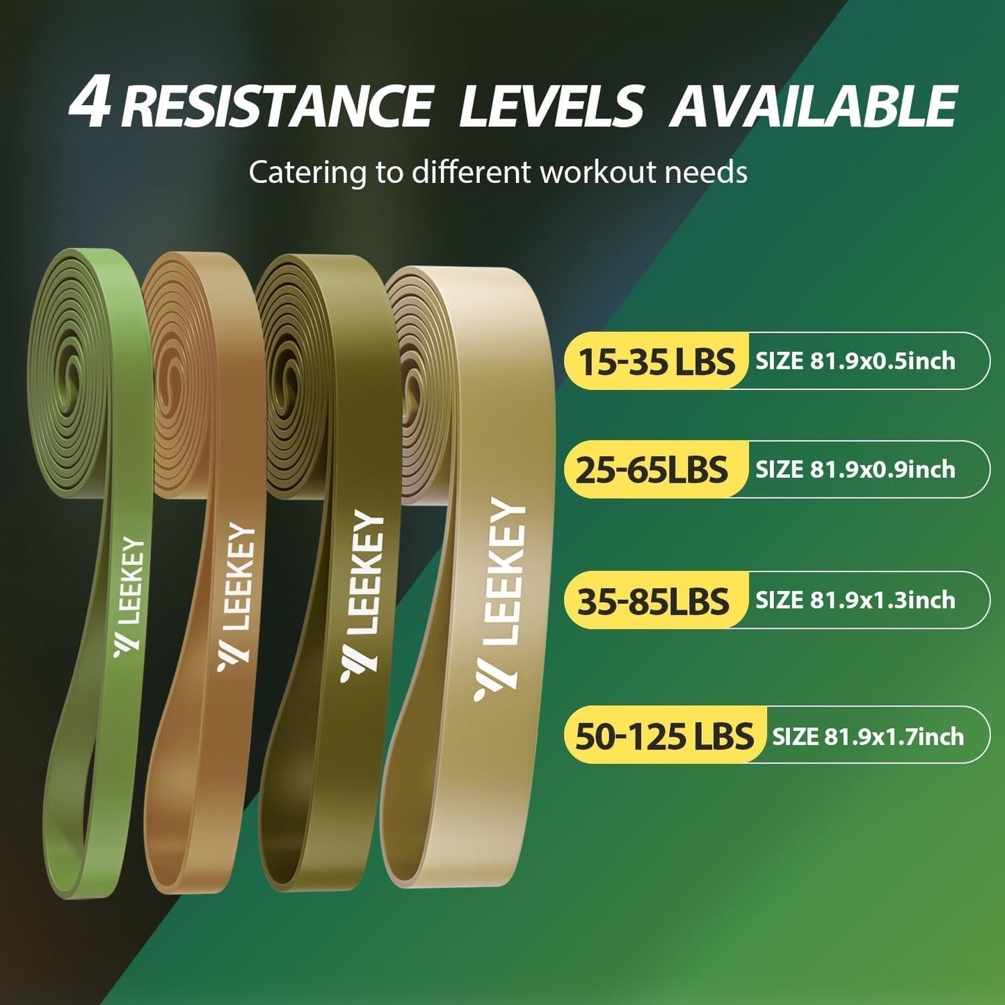 Resistance Bands, Exercise Bands with Handles,Pull up Assist Bands - Bands for Working Out,Band for Men and Women Fitness Training, Physical Therapy,Home Workouts